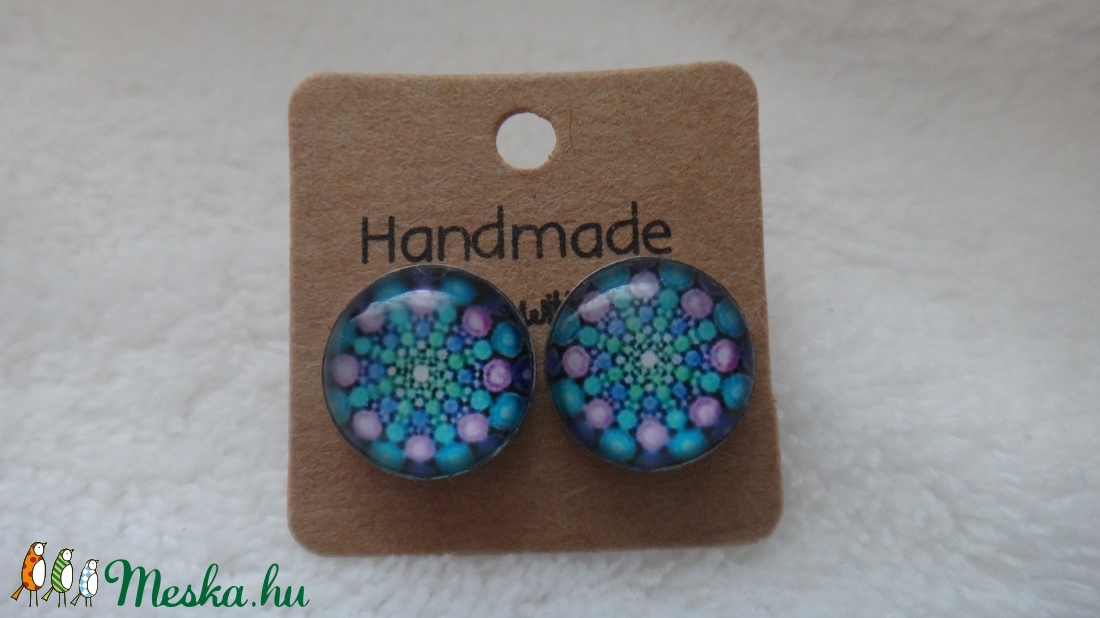 Mandala nemesacél fülbevaló -  - Meska.hu