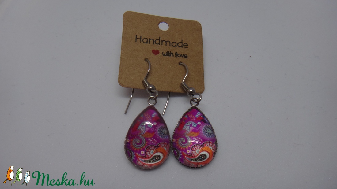 Mandala csepp fülbevaló -  - Meska.hu