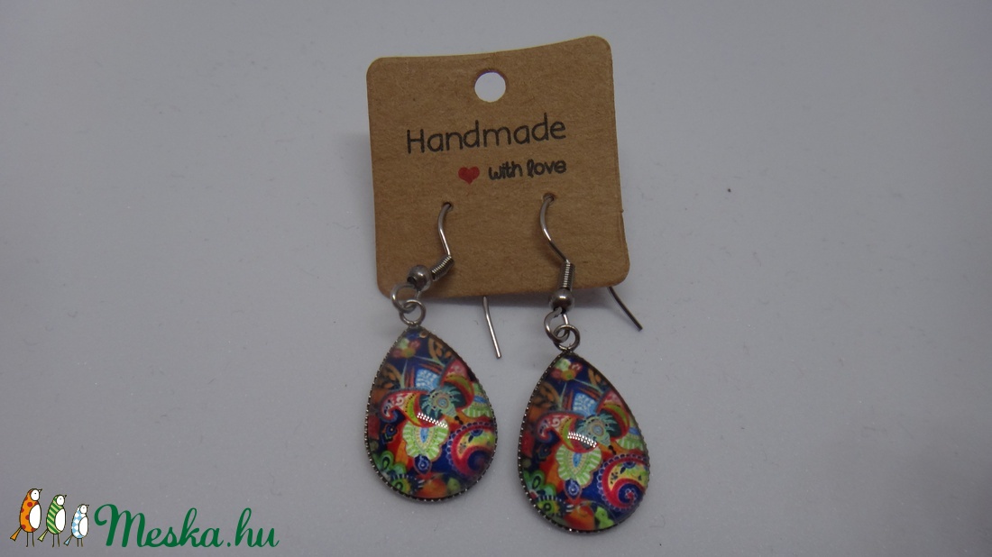 Mandala csepp fülbevaló -  - Meska.hu