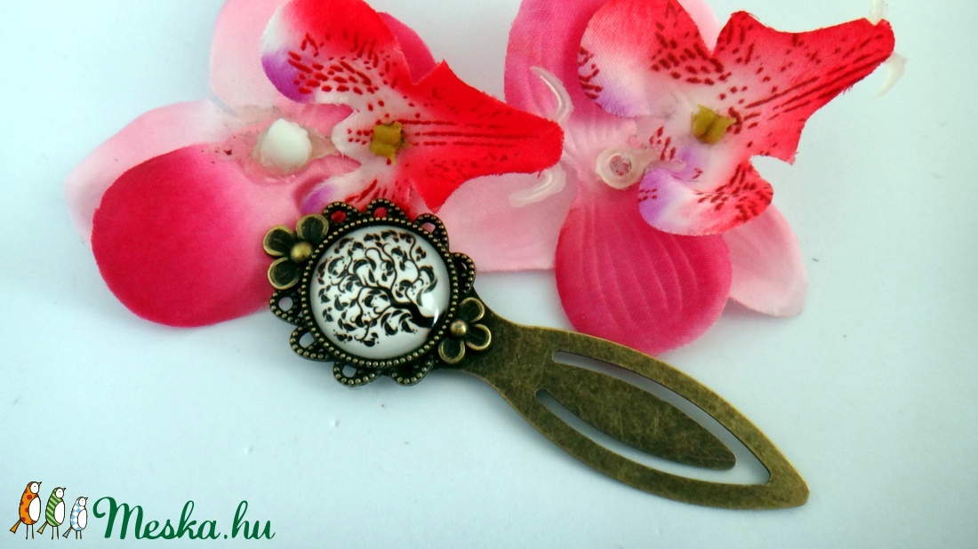 Üveglencsés könyvjelző életfa -  - Meska.hu