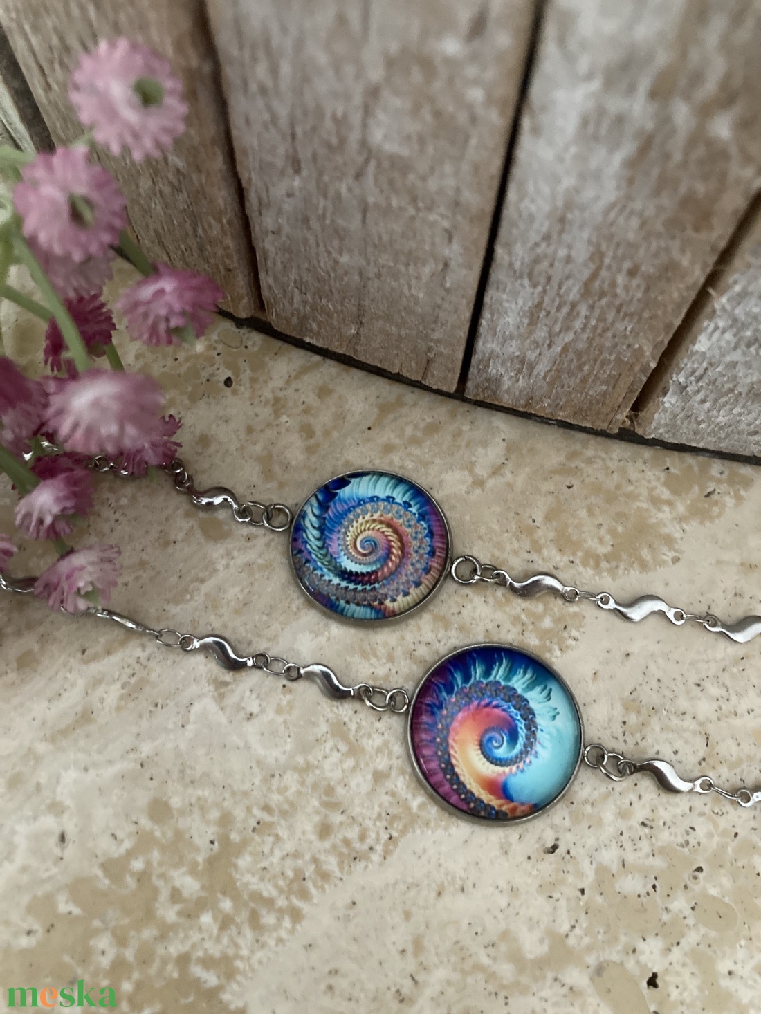 Barátság karkötő - spirál - ékszer - karkötő - lánc karkötő - Meska.hu