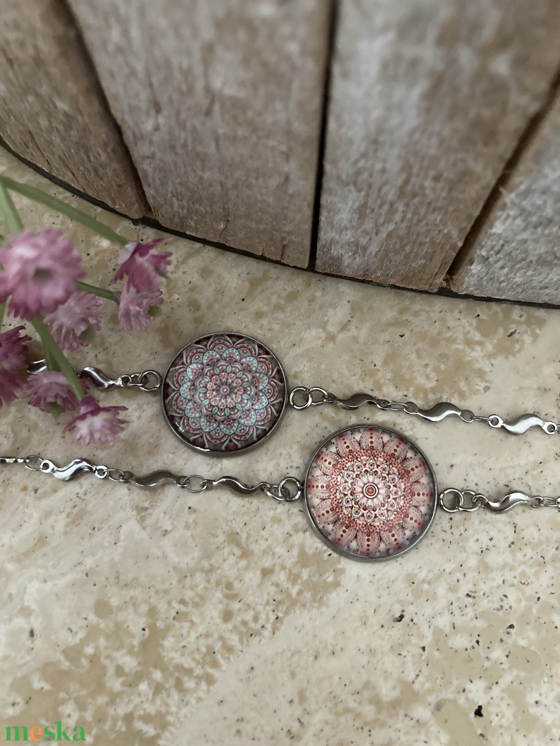 Barátság karkötő - mandala2 - ékszer - karkötő - lánc karkötő - Meska.hu