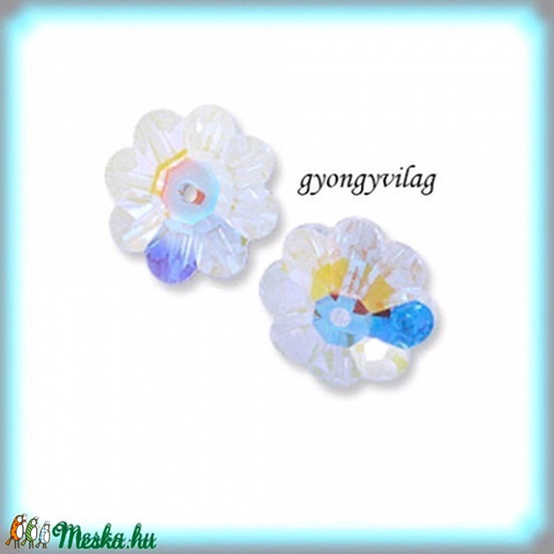 Swarovski margareta 12mm-es 1db/cs GYSWGY M12 crystal ab - gyöngy, ékszerkellék - swarovski kristályok - Meska.hu Swarovski margareta 12mm-es 1db/cs GYSWGY M12 crystal ab - gyöngy, ékszerkellék - swarovski kristályok - Meska.hu