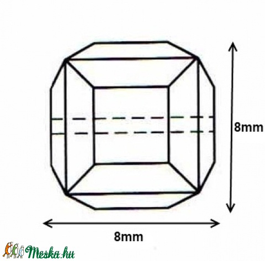 Ékszerkellék: Swarovski kocka 8mm-es AB bevonatos több színben - gyöngy, ékszerkellék - swarovski kristályok - Meska.hu Ékszerkellék: Swarovski kocka 8mm-es AB bevonatos több színben - gyöngy, ékszerkellék - swarovski kristályok - Meska.hu