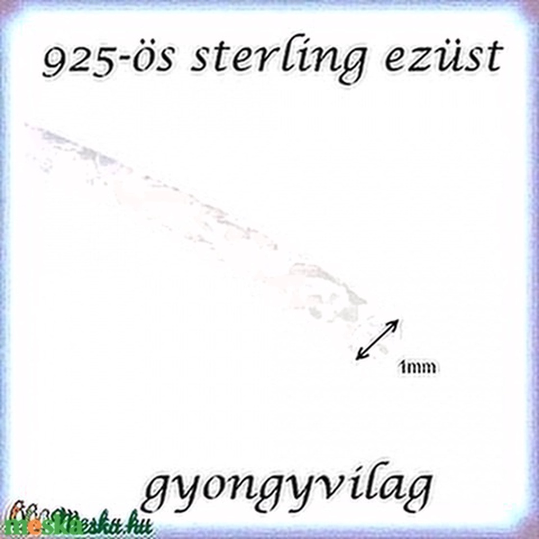 925-ös sterling ezüst ékszerkellék: ezüst huzal EH 1mm-es 1cm - kellékek & szerszámok - gyöngyfűzés kellékek - egyéb alkatrész - Meska.hu 925-ös sterling ezüst ékszerkellék: ezüst huzal EH 1mm-es 1cm - kellékek & szerszámok - gyöngyfűzés kellékek - egyéb alkatrész - Meska.hu