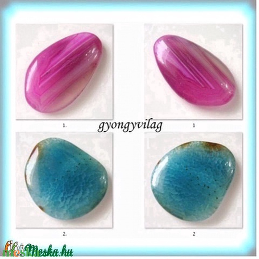 Caboshon , nagy méret SAB1-2 - kellékek & szerszámok - gyöngyfűzés kellékek - üveggyöngy - Meska.hu