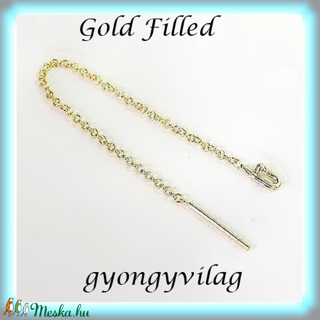 Gold Filled füllánc EFK BFL 04 g - gyöngy, ékszerkellék - egyéb alkatrész - Meska.hu Gold Filled füllánc EFK BFL 04 g - gyöngy, ékszerkellék - egyéb alkatrész - Meska.hu