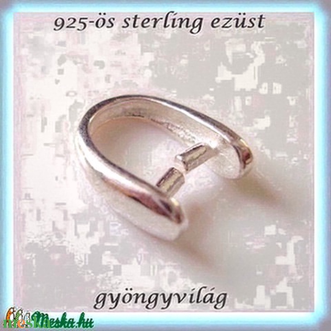 925-ös ezüst medálkapocs EMK 12-1 - kellékek & szerszámok - ékszerkellék - medáltartó, medálkapocs - Meska.hu 925-ös ezüst medálkapocs EMK 12-1 - kellékek & szerszámok - ékszerkellék - medáltartó, medálkapocs - Meska.hu