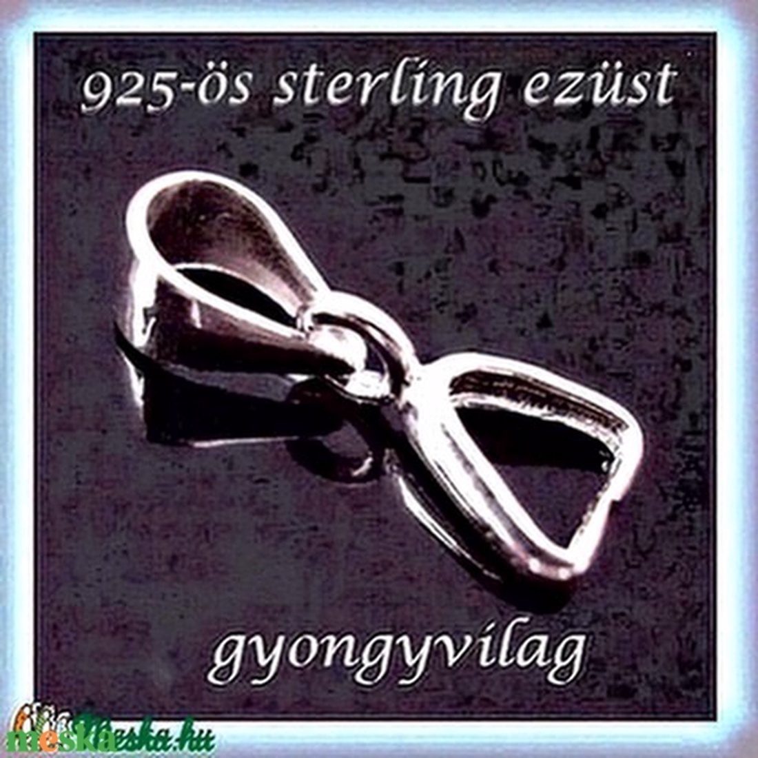 925-ös ezüst medálkapocs  EMK 05 - kellékek & szerszámok - ékszerkellék - medáltartó, medálkapocs - Meska.hu