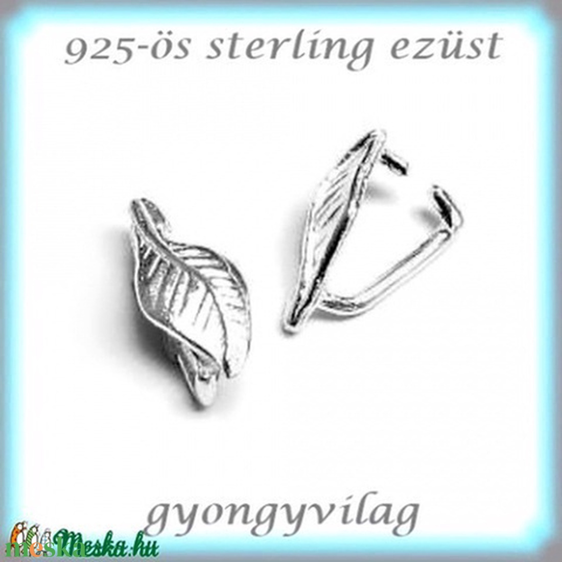 925-ös ezüst medálkapocs EMK 31 - gyöngy, ékszerkellék - egyéb alkatrész - Meska.hu 925-ös ezüst medálkapocs EMK 31 - gyöngy, ékszerkellék - egyéb alkatrész - Meska.hu