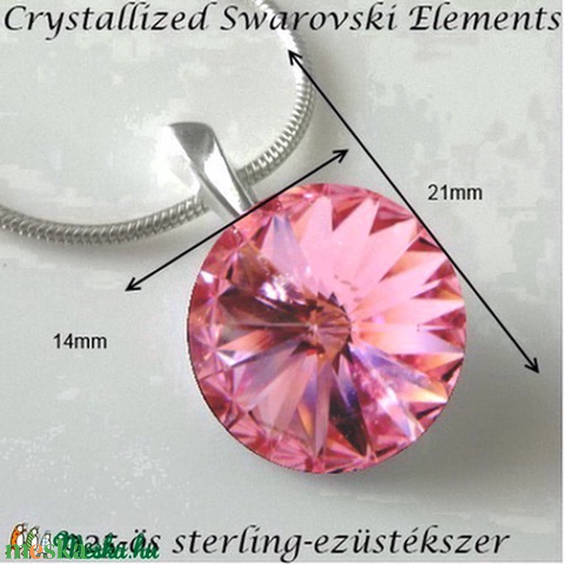 Swarovski 925-ös sterling ezüst bevizsgált rivoli 14 - ékszer - nyaklánc - medálos nyaklánc - Meska.hu Swarovski 925-ös sterling ezüst bevizsgált rivoli 14 - ékszer - nyaklánc - medálos nyaklánc - Meska.hu