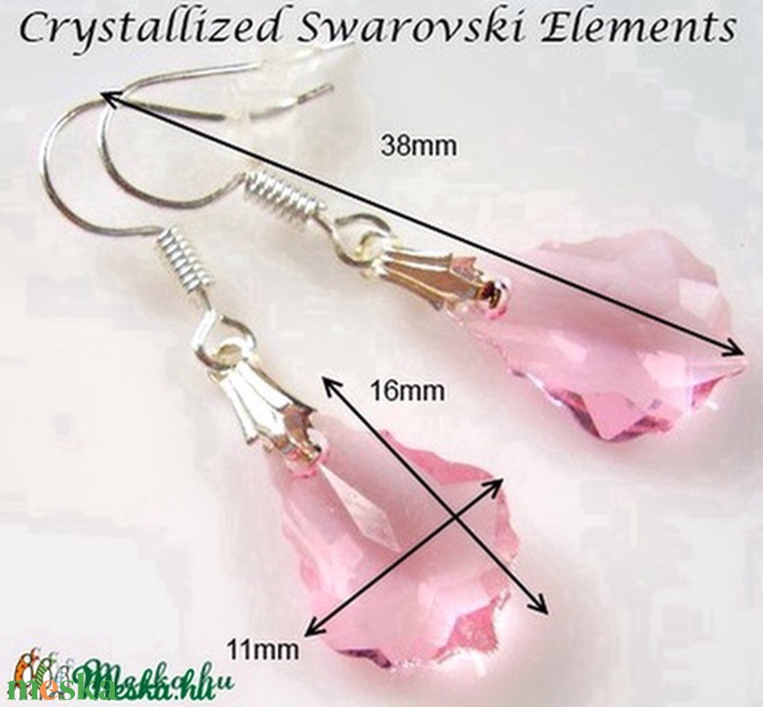 Swarovski kristály fülbevaló -16mm-es barokk több színben - - Meska.hu Swarovski kristály fülbevaló -16mm-es barokk több színben - - Meska.hu