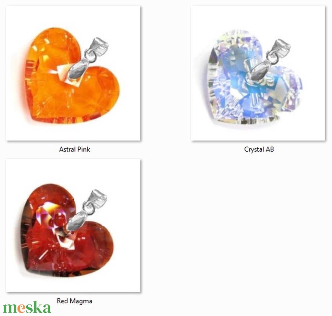 Swarovski kristály medál -18mm-es Truly in Love szív több színben - ékszer - nyaklánc - medál - Meska.hu Swarovski kristály medál -18mm-es Truly in Love szív több színben - ékszer - nyaklánc - medál - Meska.hu