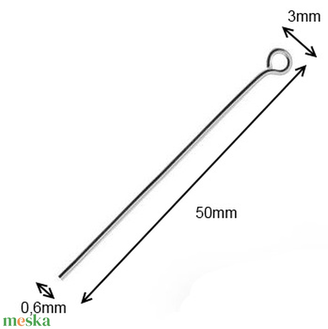 925-ös sterling ezüst ékszerkellék: szerelőpálca hurkos végű ESZP H 50x0,6 mm 2db/csomag - kellékek & szerszámok - gyöngyfűzés kellékek - szerelőpálca - Meska.hu 925-ös sterling ezüst ékszerkellék: szerelőpálca hurkos végű ESZP H 50x0,6 mm 2db/csomag - kellékek & szerszámok - gyöngyfűzés kellékek - szerelőpálca - Meska.hu