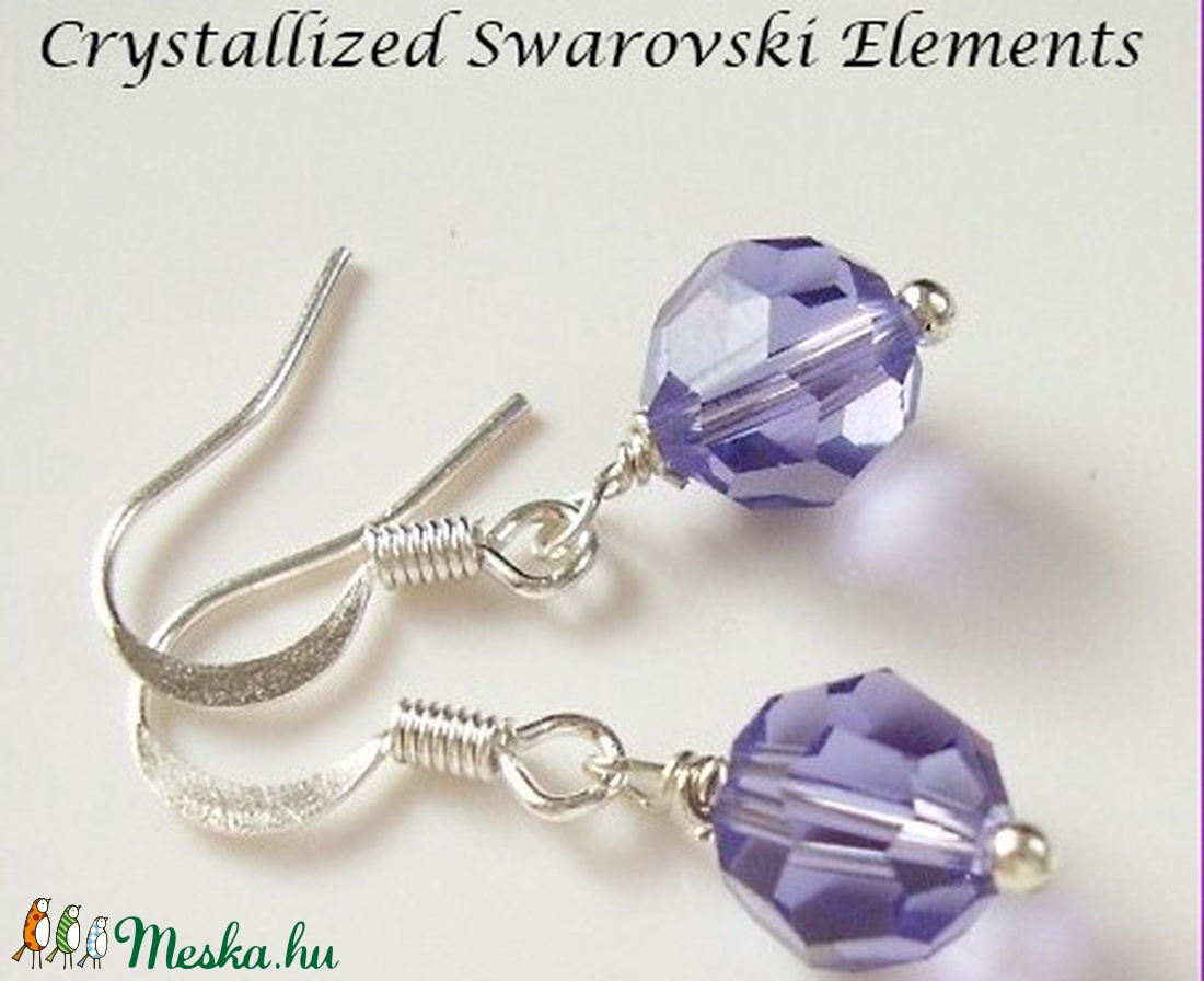 Swarovski kristály fülbevaló -8mm-es gömb több színben - ékszer - fülbevaló - lógó fülbevaló - Meska.hu Swarovski kristály fülbevaló -8mm-es gömb több színben - ékszer - fülbevaló - lógó fülbevaló - Meska.hu