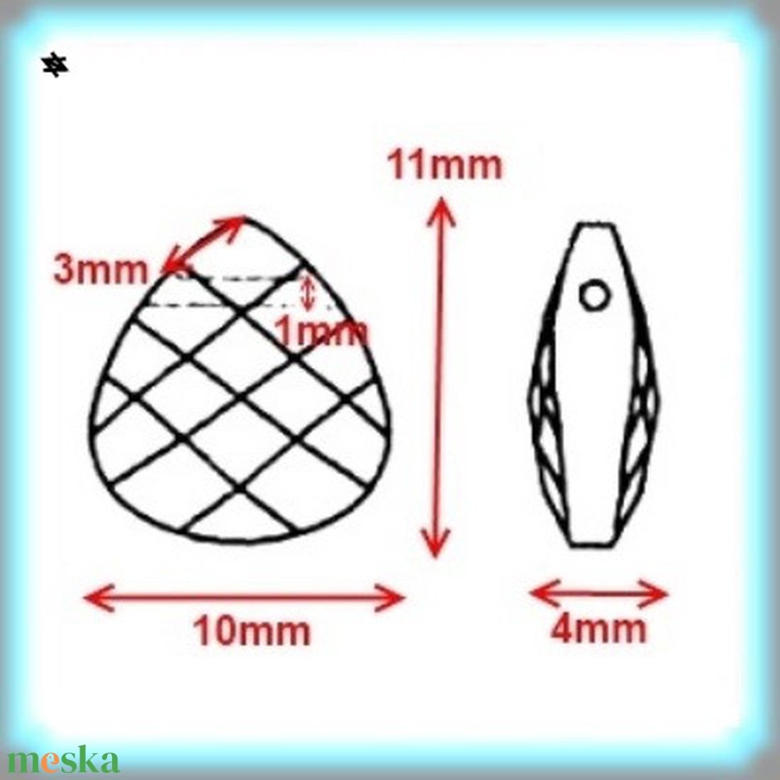 Swarovski kristály medál: briolett szív 11mm keresztben fúrt több szín SW6012-11 - kellékek & szerszámok - gyöngyfűzés kellékek - swarovski kristályok - Meska.hu Swarovski kristály medál: briolett szív 11mm keresztben fúrt több szín SW6012-11 - kellékek & szerszámok - gyöngyfűzés kellékek - swarovski kristályok - Meska.hu