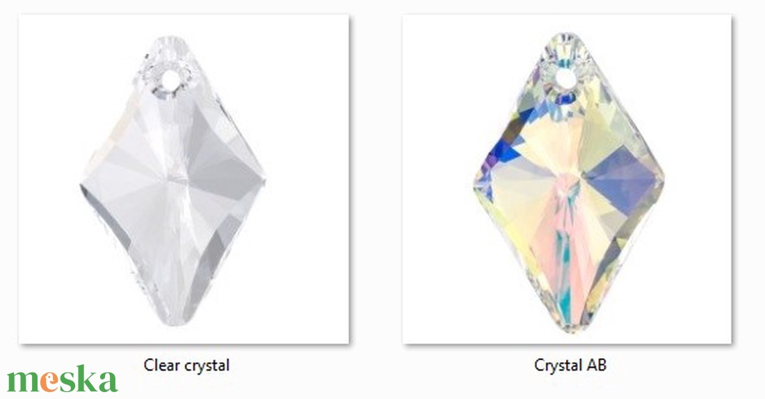 Swarovski rhombus 19mm-es medál több színben SW6320-19 - gyöngy, ékszerkellék - swarovski kristályok - Meska.hu Swarovski rhombus 19mm-es medál több színben SW6320-19 - gyöngy, ékszerkellék - swarovski kristályok - Meska.hu