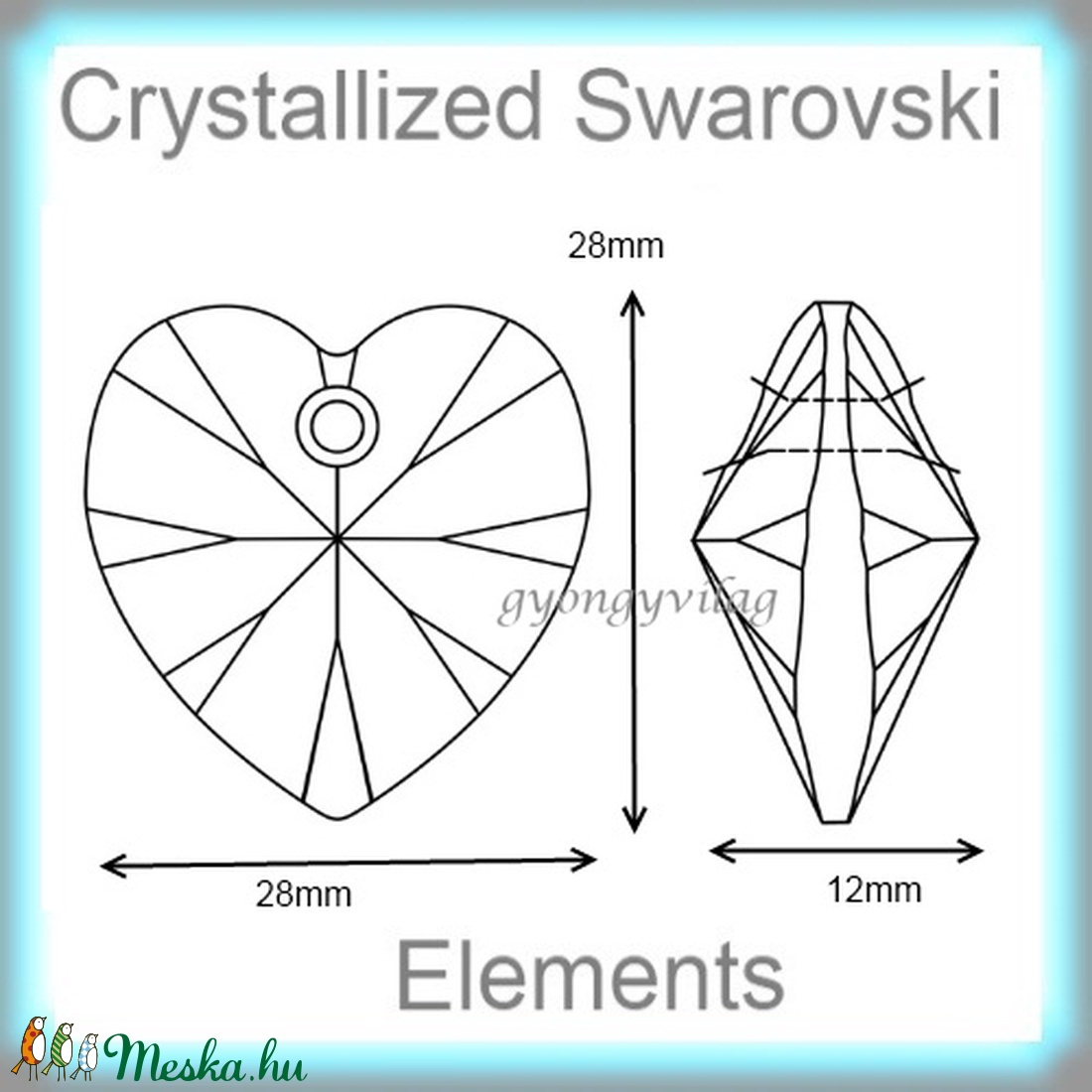 Swarovski szív medál több színben 28mm - kellékek & szerszámok - gyöngyfűzés kellékek - swarovski kristályok - Meska.hu Swarovski szív medál több színben 28mm - kellékek & szerszámok - gyöngyfűzés kellékek - swarovski kristályok - Meska.hu