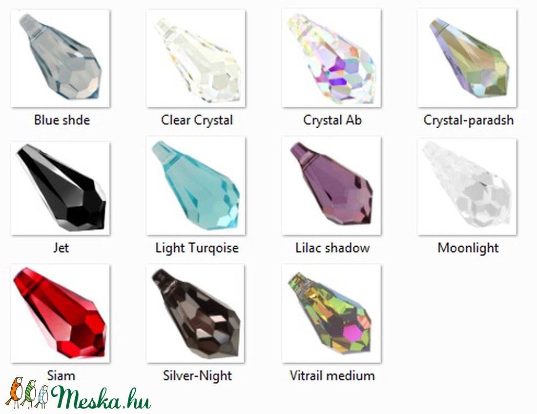 Swarovski kristály medál: csepp (6000) 15mm SW6000-15 - gyöngy, ékszerkellék - swarovski kristályok - Meska.hu Swarovski kristály medál: csepp (6000) 15mm SW6000-15 - gyöngy, ékszerkellék - swarovski kristályok - Meska.hu
