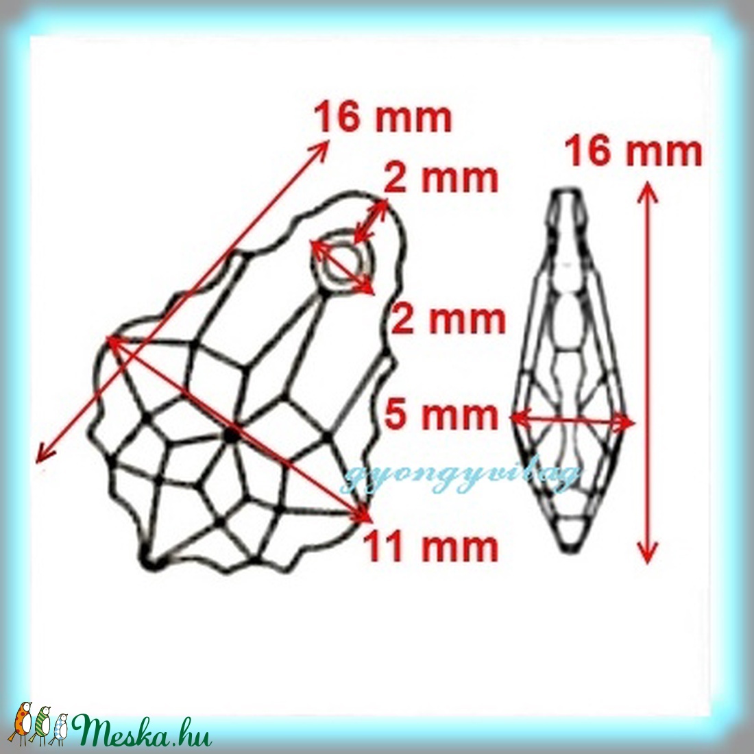 Ékszerkellék: Swarovski barokk 16mm-es több színben - kellékek & szerszámok - gyöngyfűzés kellékek - swarovski kristályok - Meska.hu Ékszerkellék: Swarovski barokk 16mm-es több színben - kellékek & szerszámok - gyöngyfűzés kellékek - swarovski kristályok - Meska.hu