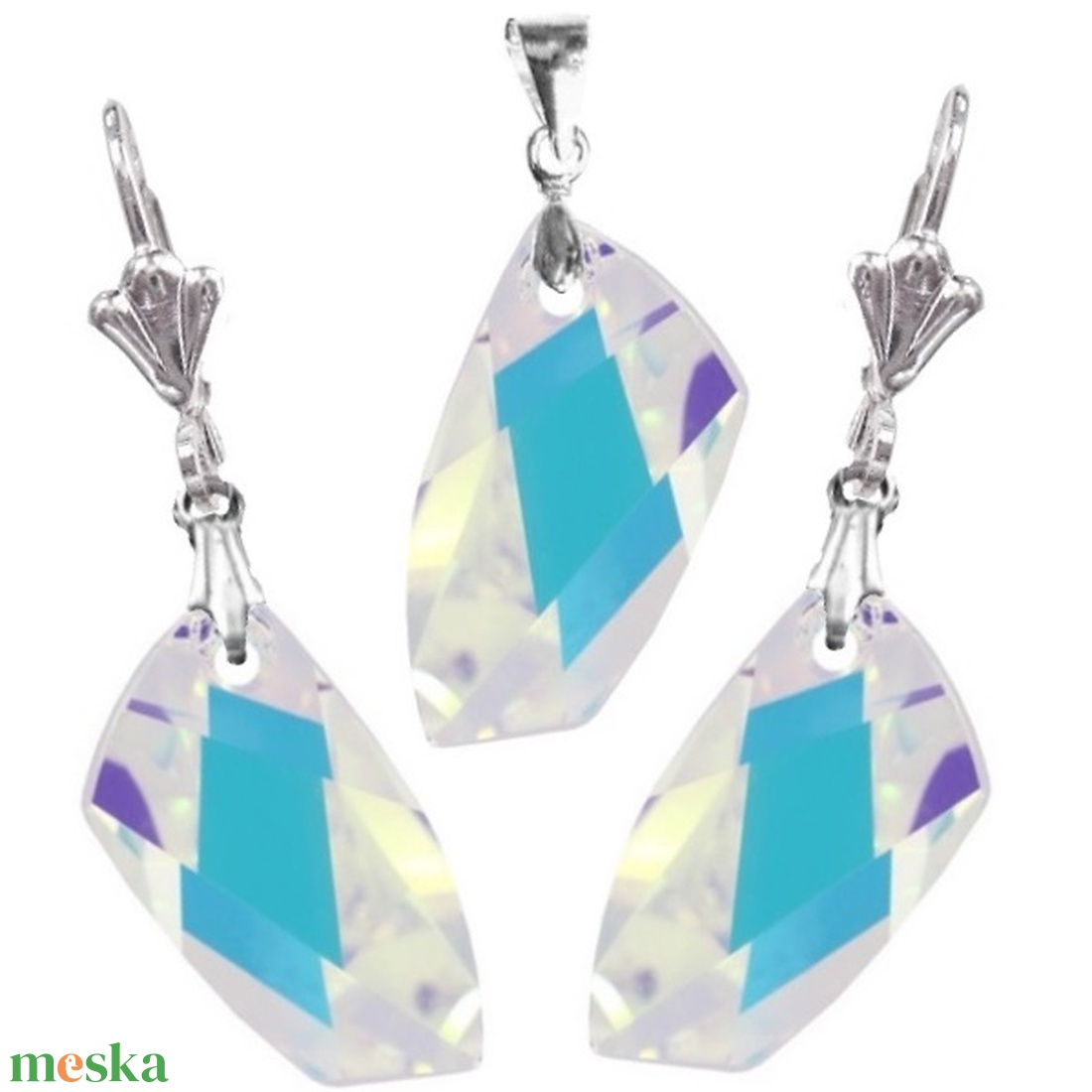 Swarovski kristály 20-20mm-es avant-garde szett több színben - ékszer - ékszerszett - Meska.hu Swarovski kristály 20-20mm-es avant-garde szett több színben - ékszer - ékszerszett - Meska.hu