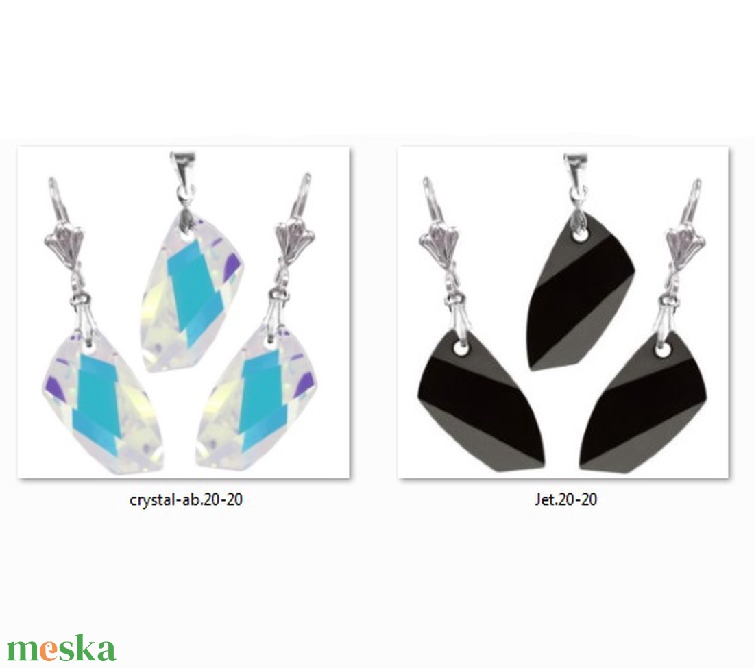 Swarovski kristály 20-20mm-es avant-garde szett több színben - ékszer - ékszerszett - Meska.hu Swarovski kristály 20-20mm-es avant-garde szett több színben - ékszer - ékszerszett - Meska.hu