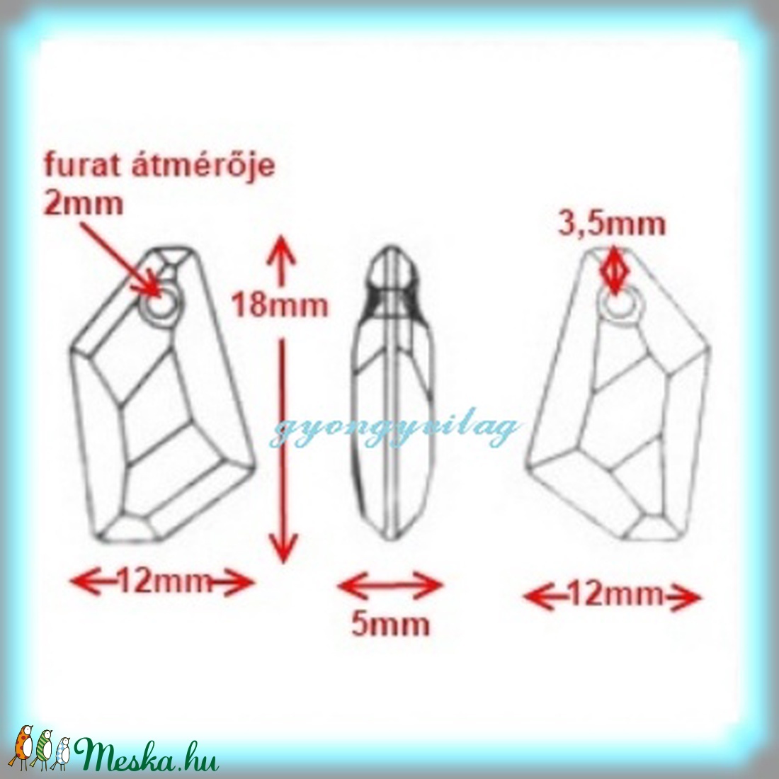 Ékszerkellék: Swarovski DE-ART 18mm-es több színben - kellékek & szerszámok - gyöngyfűzés kellékek - swarovski kristályok - Meska.hu Ékszerkellék: Swarovski DE-ART 18mm-es több színben - kellékek & szerszámok - gyöngyfűzés kellékek - swarovski kristályok - Meska.hu