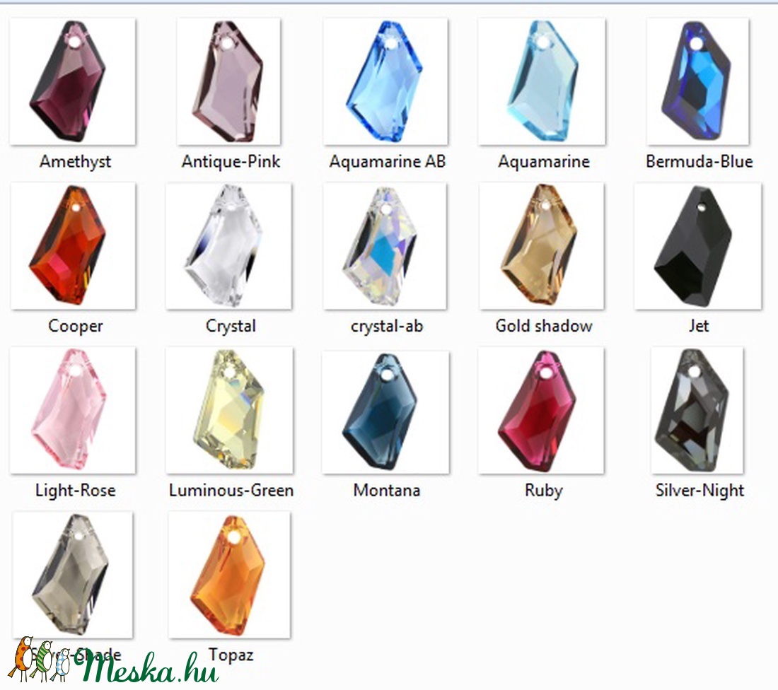 Ékszerkellék: Swarovski DE-ART 24mm-es több színben - gyöngy, ékszerkellék - swarovski kristályok - Meska.hu Ékszerkellék: Swarovski DE-ART 24mm-es több színben - gyöngy, ékszerkellék - swarovski kristályok - Meska.hu
