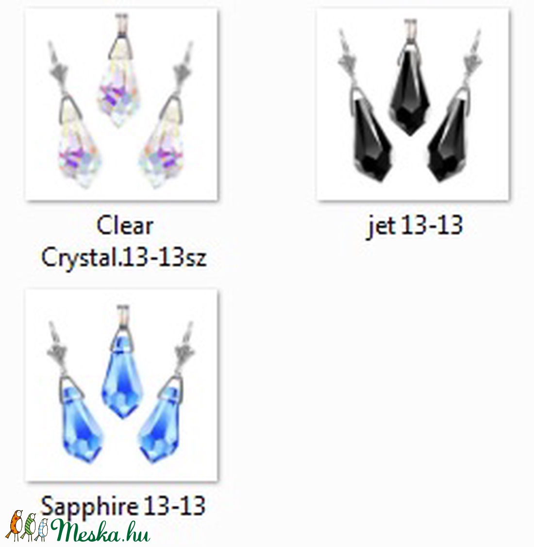Swarovski kristály 13-13 mm-es csepp szett több színben - ékszer - ékszerszett - Meska.hu Swarovski kristály 13-13 mm-es csepp szett több színben - ékszer - ékszerszett - Meska.hu