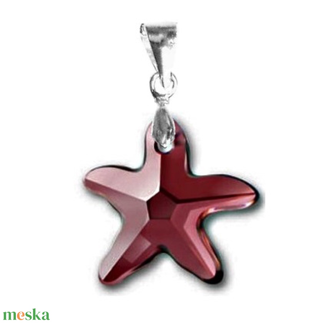 Swarovski kristály medál -16mm-es tengeri csillag több színben - ékszer - nyaklánc - medál - Meska.hu