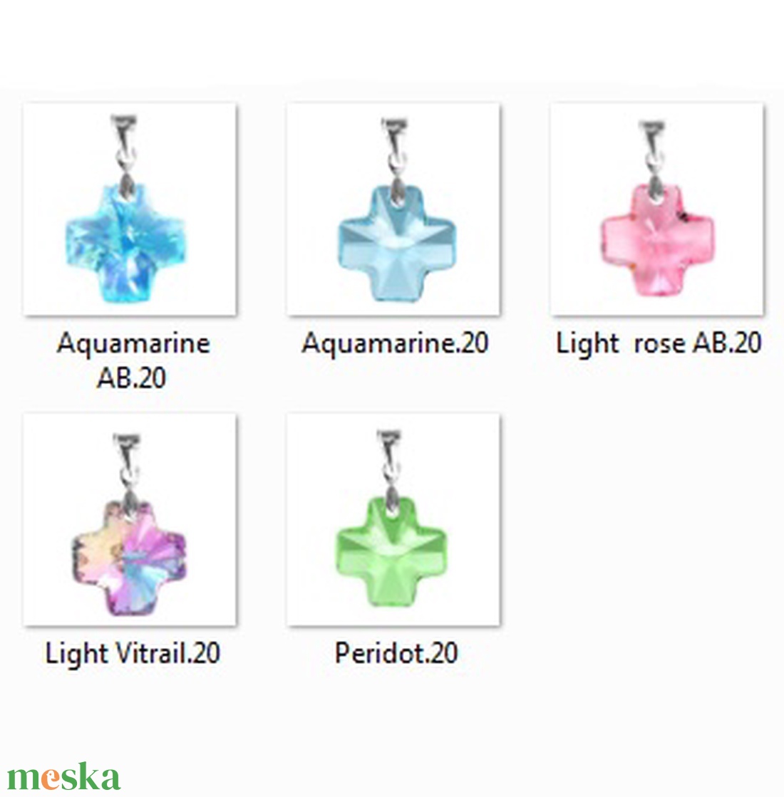 Swarovski kristály medál -20mm-es kereszt több színben - ékszer - nyaklánc - medál - Meska.hu Swarovski kristály medál -20mm-es kereszt több színben - ékszer - nyaklánc - medál - Meska.hu