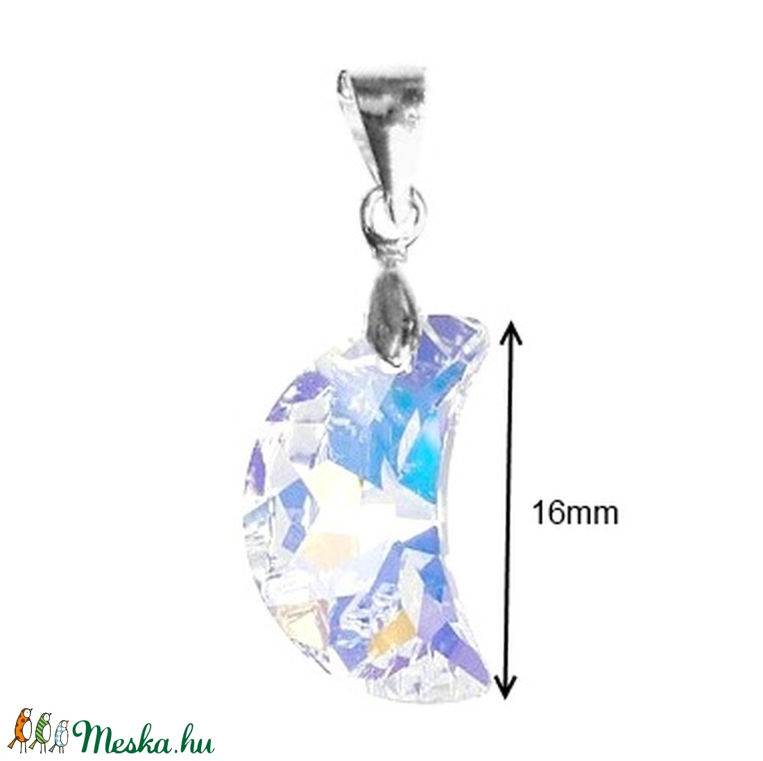 Swarovski kristály medál -16mm-es hold több színben - ékszer - nyaklánc - medál - Meska.hu Swarovski kristály medál -16mm-es hold több színben - ékszer - nyaklánc - medál - Meska.hu