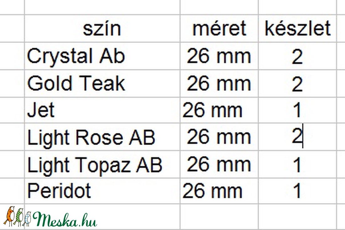 Ékszerkellék: Swarovski levél 26mm-es több színben SW6735 - kellékek & szerszámok - gyöngyfűzés kellékek - swarovski kristályok - Meska.hu Ékszerkellék: Swarovski levél 26mm-es több színben SW6735 - kellékek & szerszámok - gyöngyfűzés kellékek - swarovski kristályok - Meska.hu