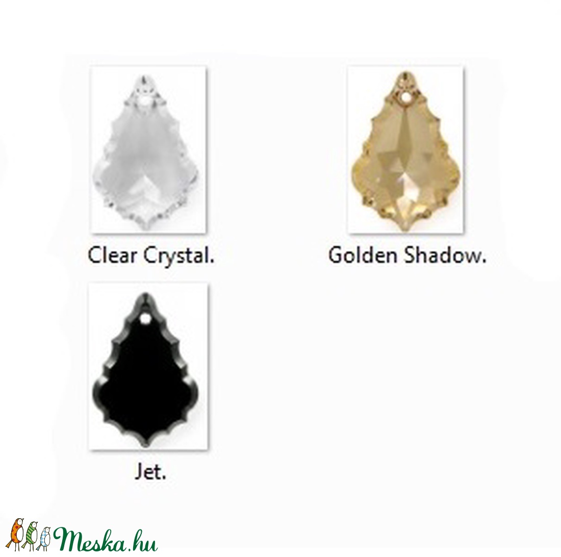 Swarovski kristály medál -50mm-es barokk több színben - ékszer - nyaklánc - medál - Meska.hu Swarovski kristály medál -50mm-es barokk több színben - ékszer - nyaklánc - medál - Meska.hu
