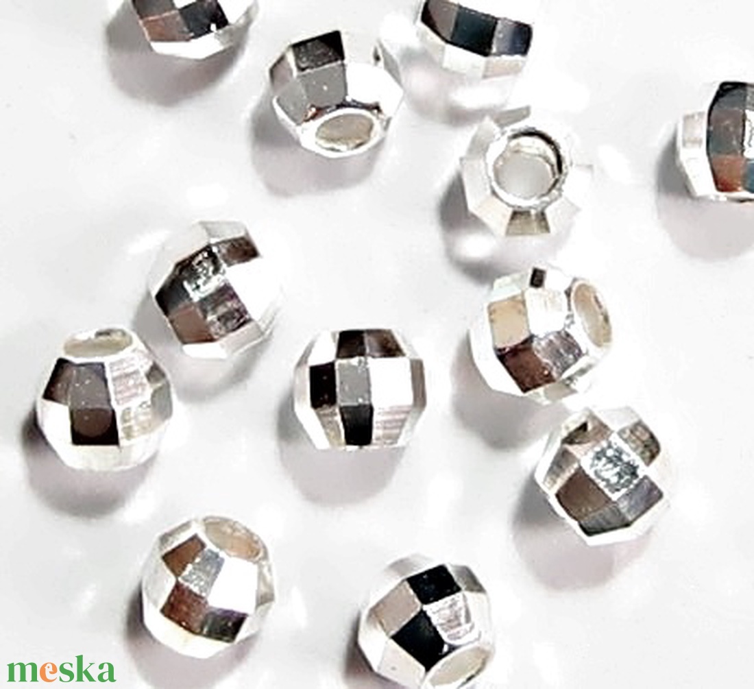 925-ös sterling ezüst ékszerkellék: köztes / gyöngy / dísz  EKÖ 15 2 mm - kellékek & szerszámok - gyöngyfűzés kellékek - fém köztesek - Meska.hu