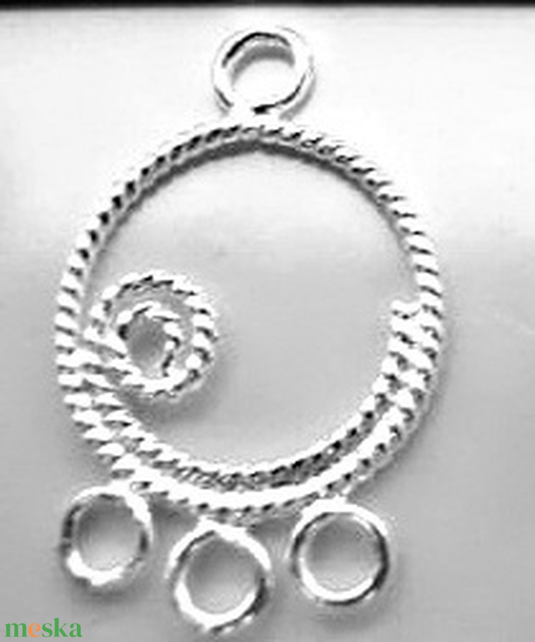 925-ös finomságú sterling ezüst kandeláber/ továbbépíthető köztes /tartó elem EKA 04 - gyöngy, ékszerkellék - egyéb alkatrész - Meska.hu 925-ös finomságú sterling ezüst kandeláber/ továbbépíthető köztes /tartó elem EKA 04 - gyöngy, ékszerkellék - egyéb alkatrész - Meska.hu
