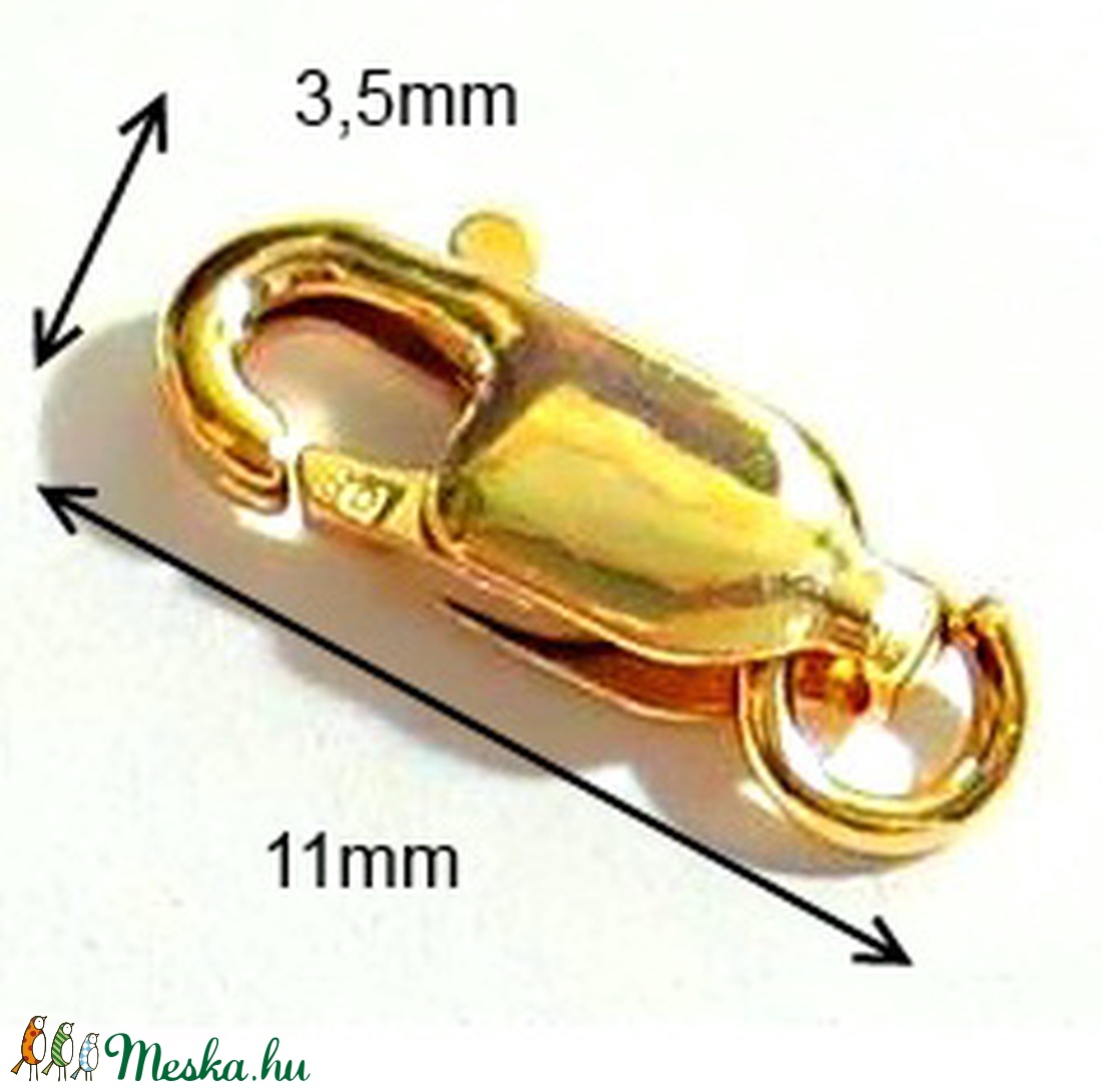 Gold Filled 1soros lánckapocs ELK 1S 15-8G - gyöngy, ékszerkellék - egyéb alkatrész - Meska.hu Gold Filled 1soros lánckapocs ELK 1S 15-8G - gyöngy, ékszerkellék - egyéb alkatrész - Meska.hu