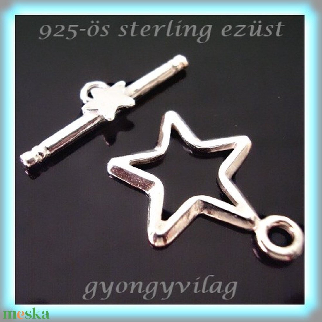925-ös ezüst T lánckapocs ELK T 05 - gyöngy, ékszerkellék - egyéb alkatrész - Meska.hu 925-ös ezüst T lánckapocs ELK T 05 - gyöngy, ékszerkellék - egyéb alkatrész - Meska.hu
