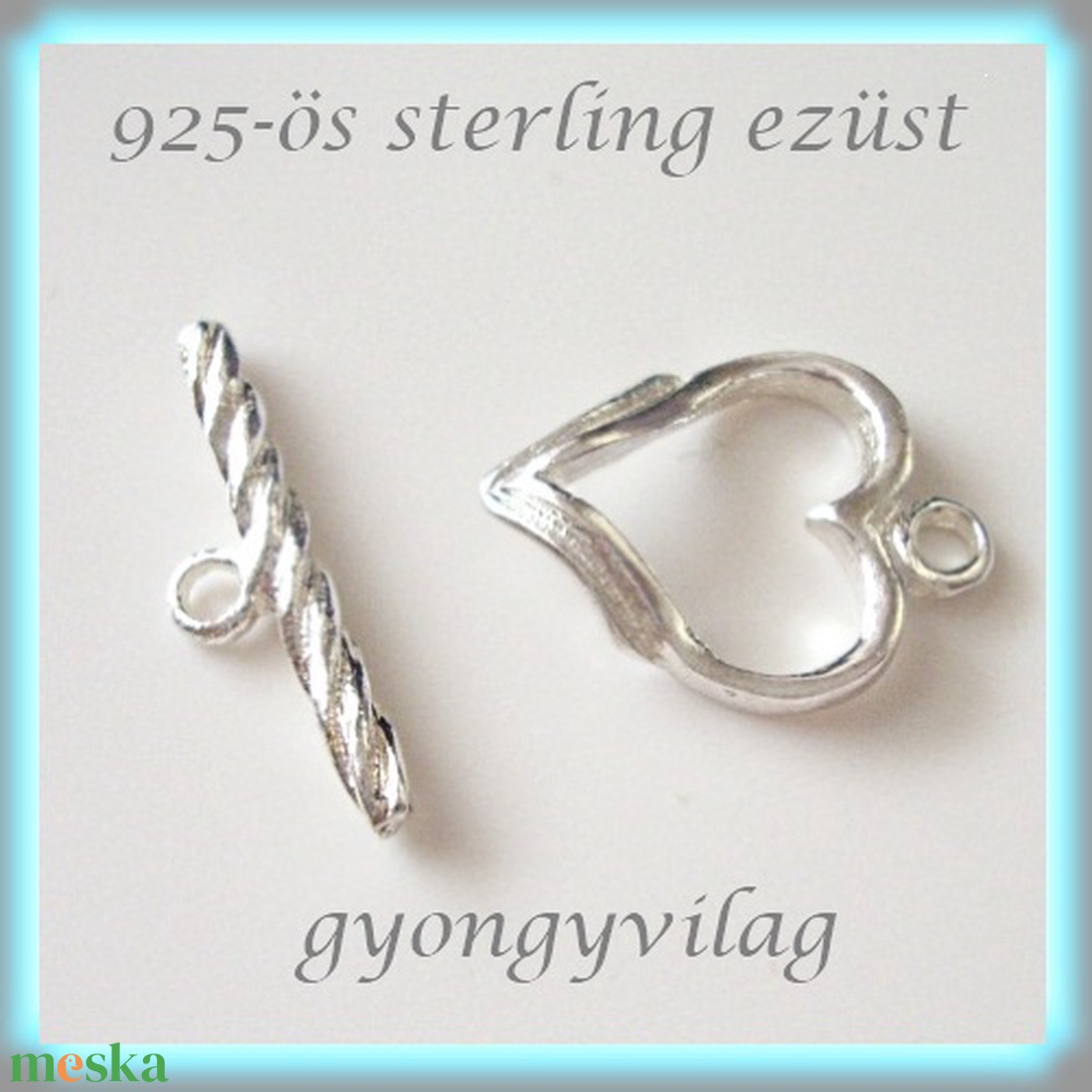 925-ös ezüst T lánckapocs ELK T 13 - gyöngy, ékszerkellék - egyéb alkatrész - Meska.hu 925-ös ezüst T lánckapocs ELK T 13 - gyöngy, ékszerkellék - egyéb alkatrész - Meska.hu