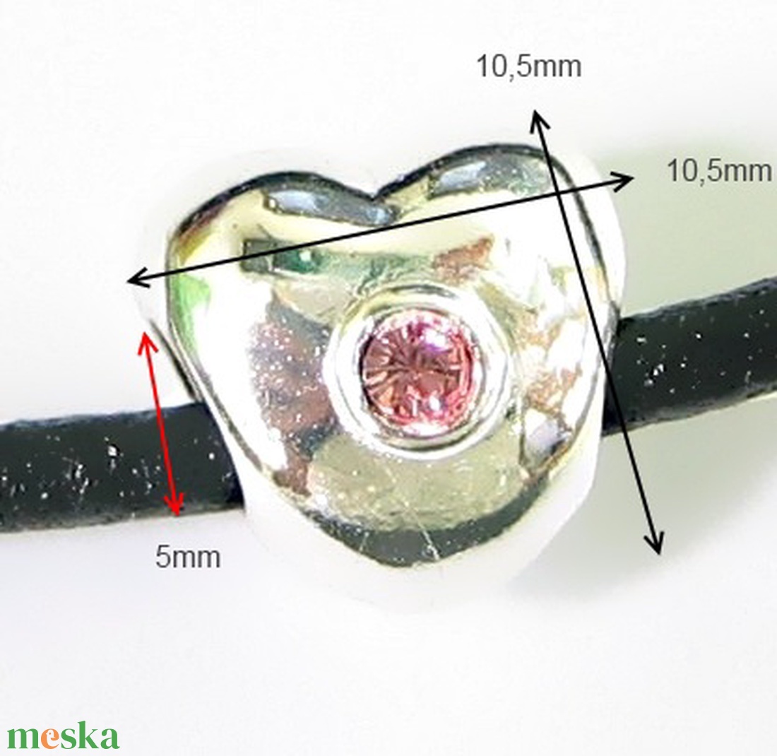 925-ös sterling ezüst medál / pandora EM-P 13 - gyöngy, ékszerkellék - fém köztesek - Meska.hu 925-ös sterling ezüst medál / pandora EM-P 13 - gyöngy, ékszerkellék - fém köztesek - Meska.hu