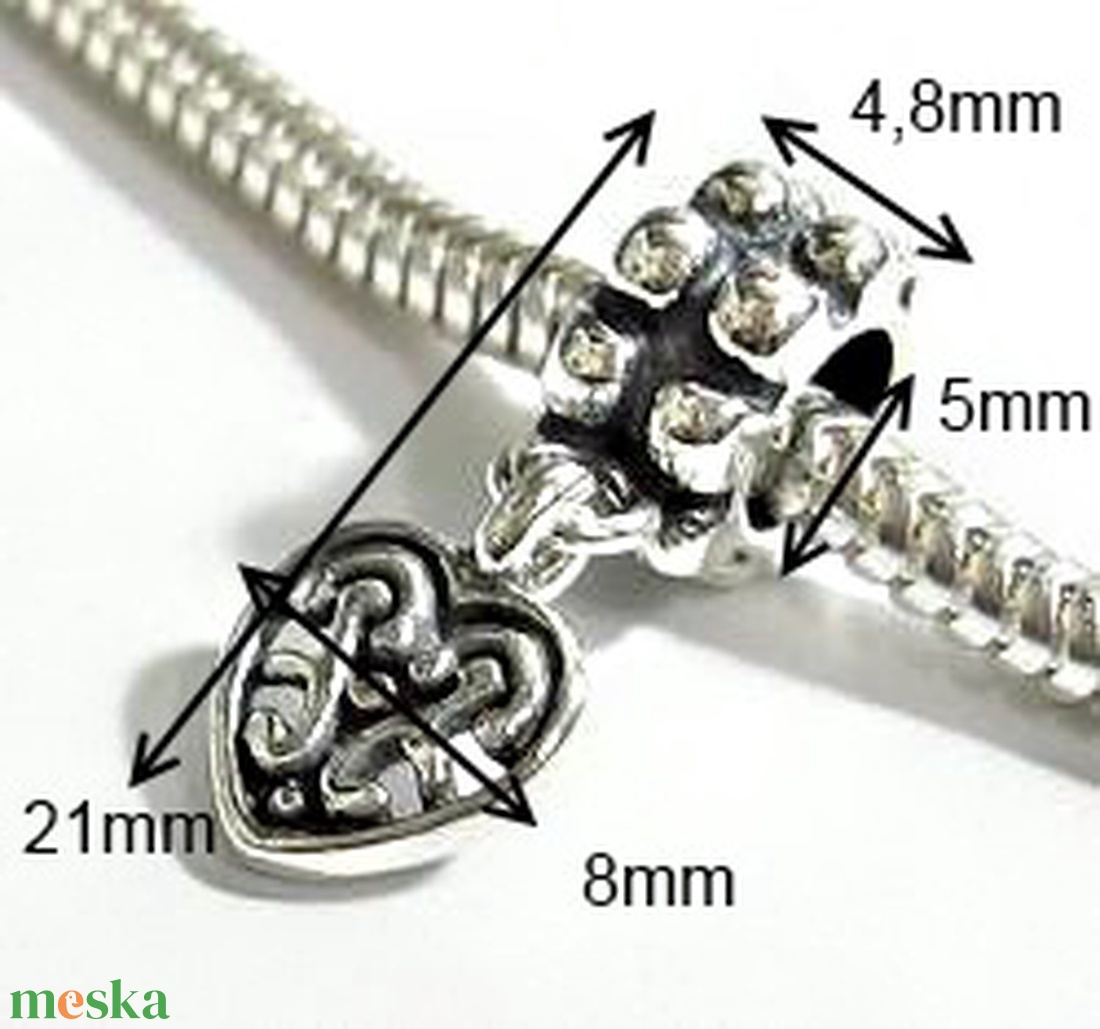925-ös sterling ezüst medál / pandora EM-P 32 - gyöngy, ékszerkellék - fém köztesek - Meska.hu 925-ös sterling ezüst medál / pandora EM-P 32 - gyöngy, ékszerkellék - fém köztesek - Meska.hu