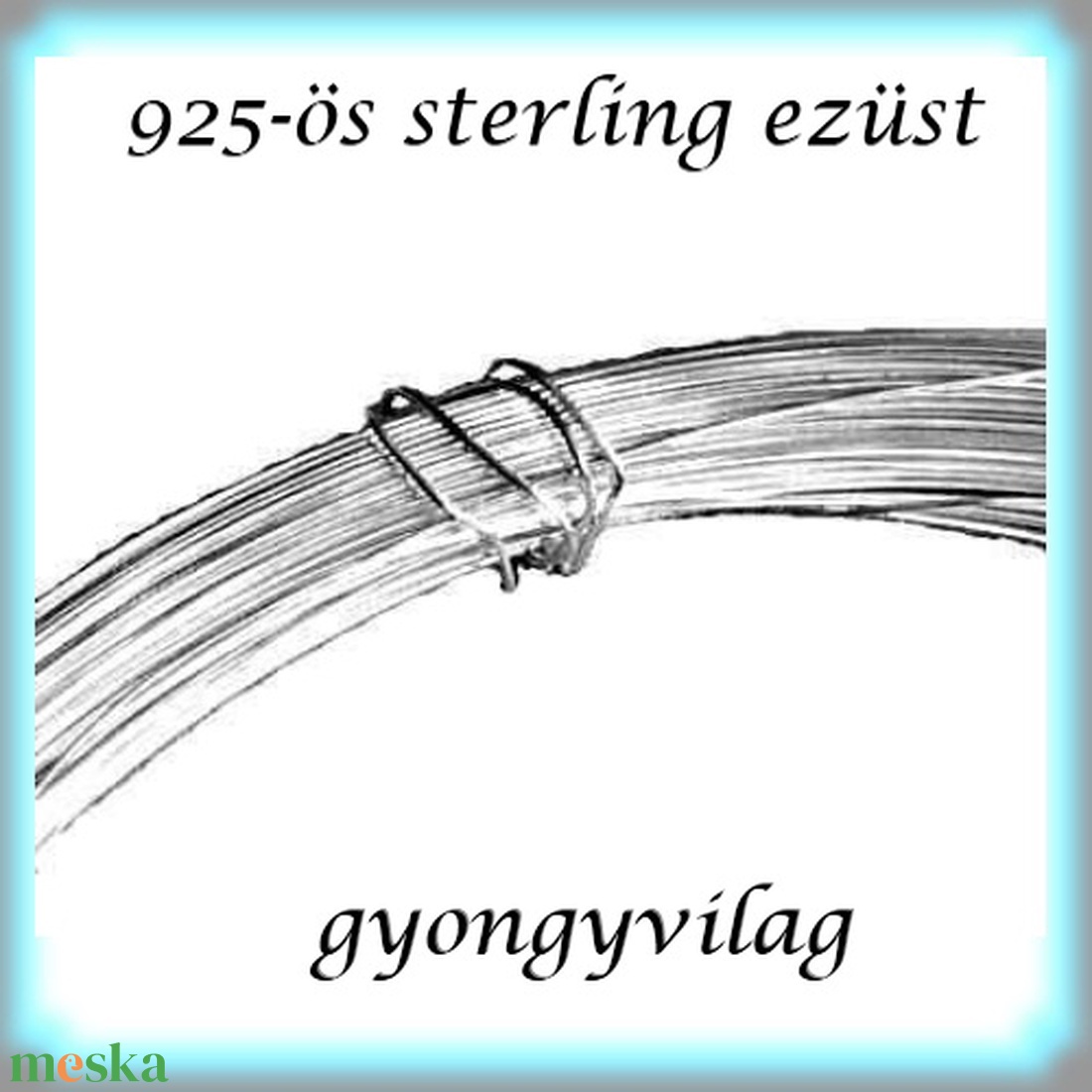  925-ös ezüst huzal  soft (lágy)   EH 0,6mm-es 1cm  - gyöngy, ékszerkellék - egyéb alkatrész - Meska.hu