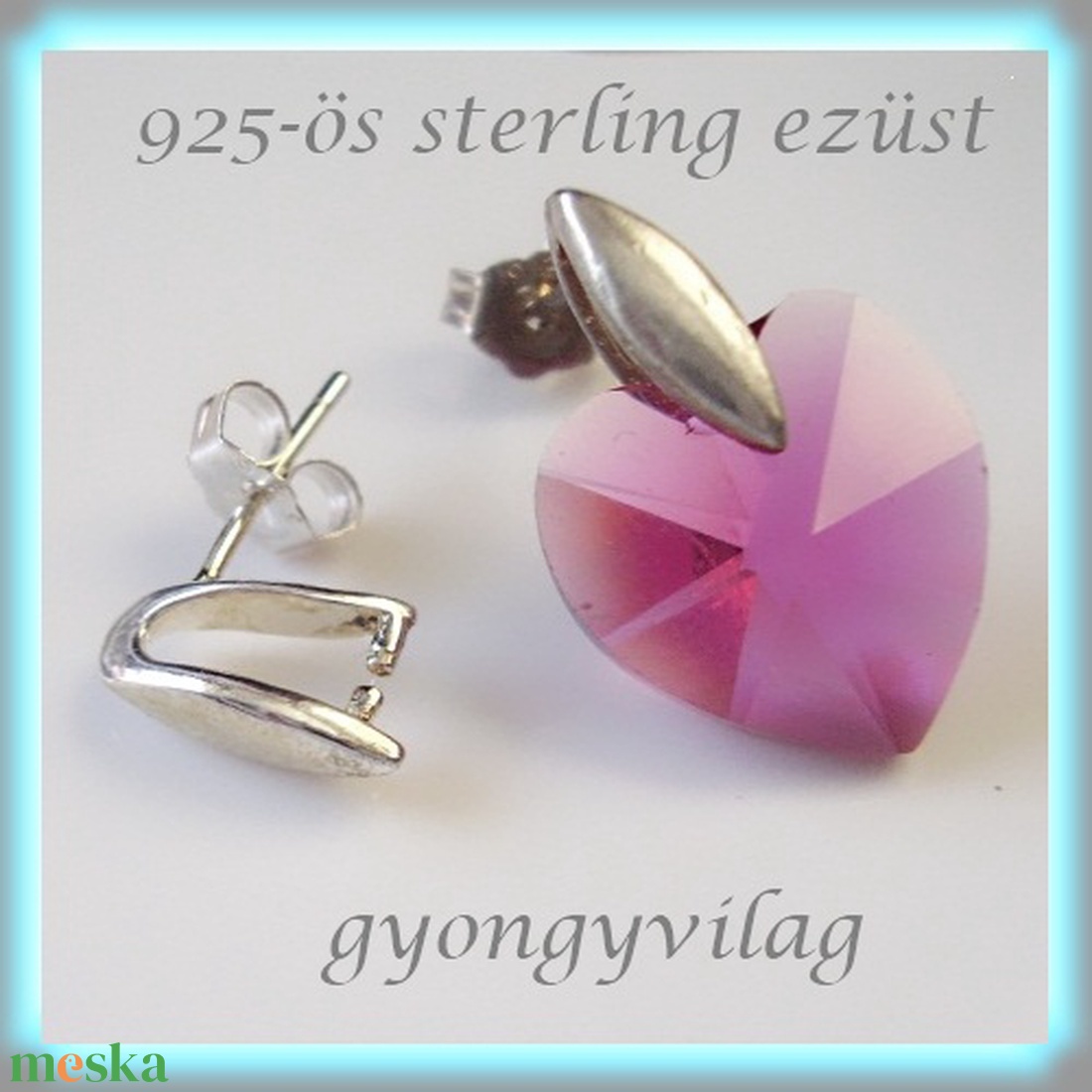 925-ös sterling ezüst ékszerkellék: fülbevaló kapocs, bedugós EFK B 18 - kellékek & szerszámok - ékszerkellék - fülbevaló kapocs - Meska.hu 925-ös sterling ezüst ékszerkellék: fülbevaló kapocs, bedugós EFK B 18 - kellékek & szerszámok - ékszerkellék - fülbevaló kapocs - Meska.hu