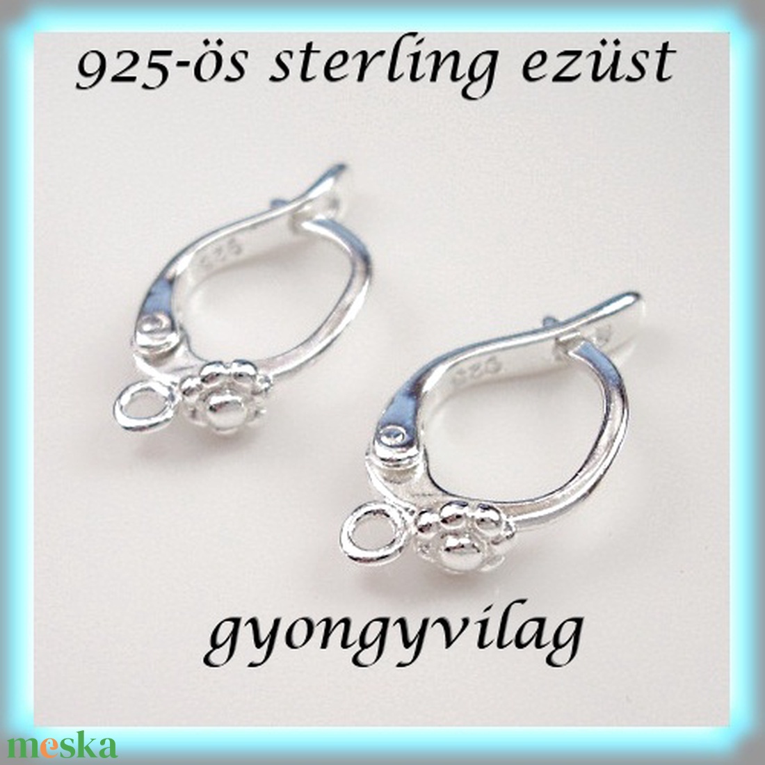 925-ös sterling ezüst ékszerkellék: fülbevaló kapocs, biztonsági-francia kapcsos EFK K 10 - kellékek & szerszámok - ékszerkellék - fülbevaló kapocs - Meska.hu 925-ös sterling ezüst ékszerkellék: fülbevaló kapocs, biztonsági-francia kapcsos EFK K 10 - kellékek & szerszámok - ékszerkellék - fülbevaló kapocs - Meska.hu