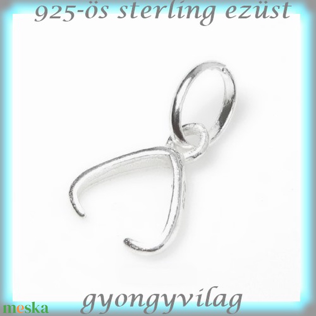 925-ös ezüst medálkapocs EMK 30 - gyöngy, ékszerkellék - egyéb alkatrész - Meska.hu 925-ös ezüst medálkapocs EMK 30 - gyöngy, ékszerkellék - egyéb alkatrész - Meska.hu