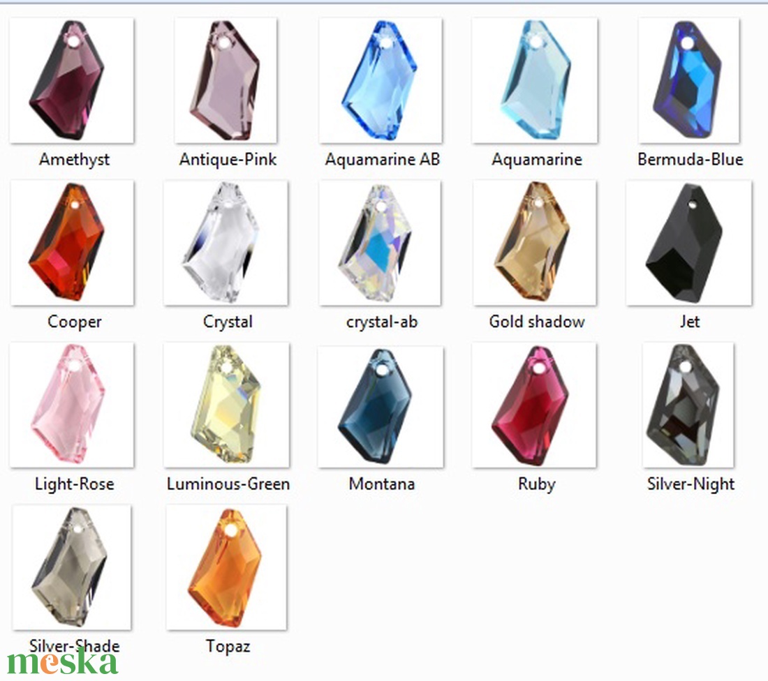 Swarovski kristály 18-24 mm-es de-art szett több színben - ékszer - ékszerszett - Meska.hu Swarovski kristály 18-24 mm-es de-art szett több színben - ékszer - ékszerszett - Meska.hu