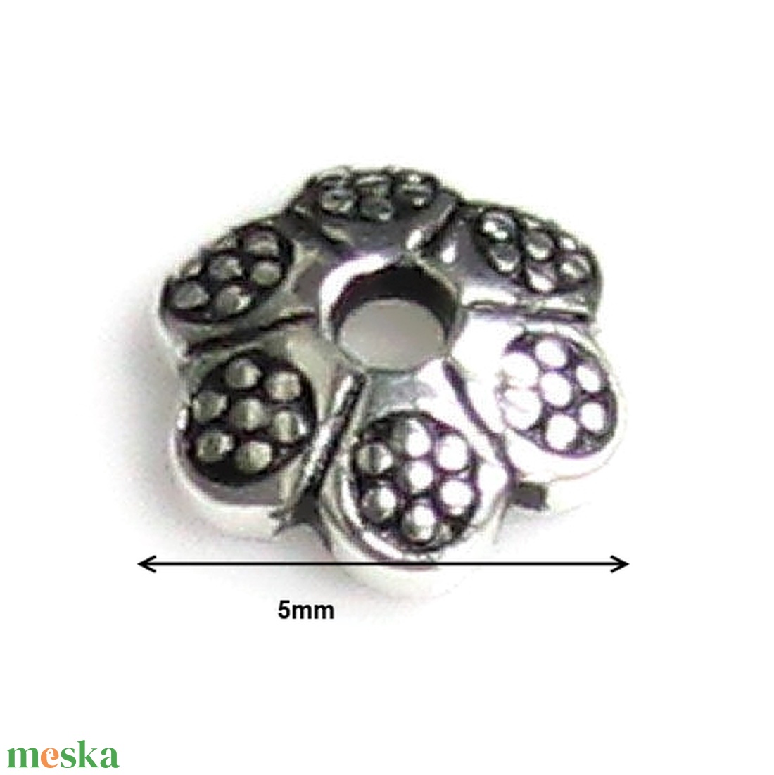 925-ös sterling ezüst ékszerkellék: gyöngykupak EGYK 24 2db/cs - gyöngy, ékszerkellék - fém köztesek - Meska.hu 925-ös sterling ezüst ékszerkellék: gyöngykupak EGYK 24 2db/cs - gyöngy, ékszerkellék - fém köztesek - Meska.hu