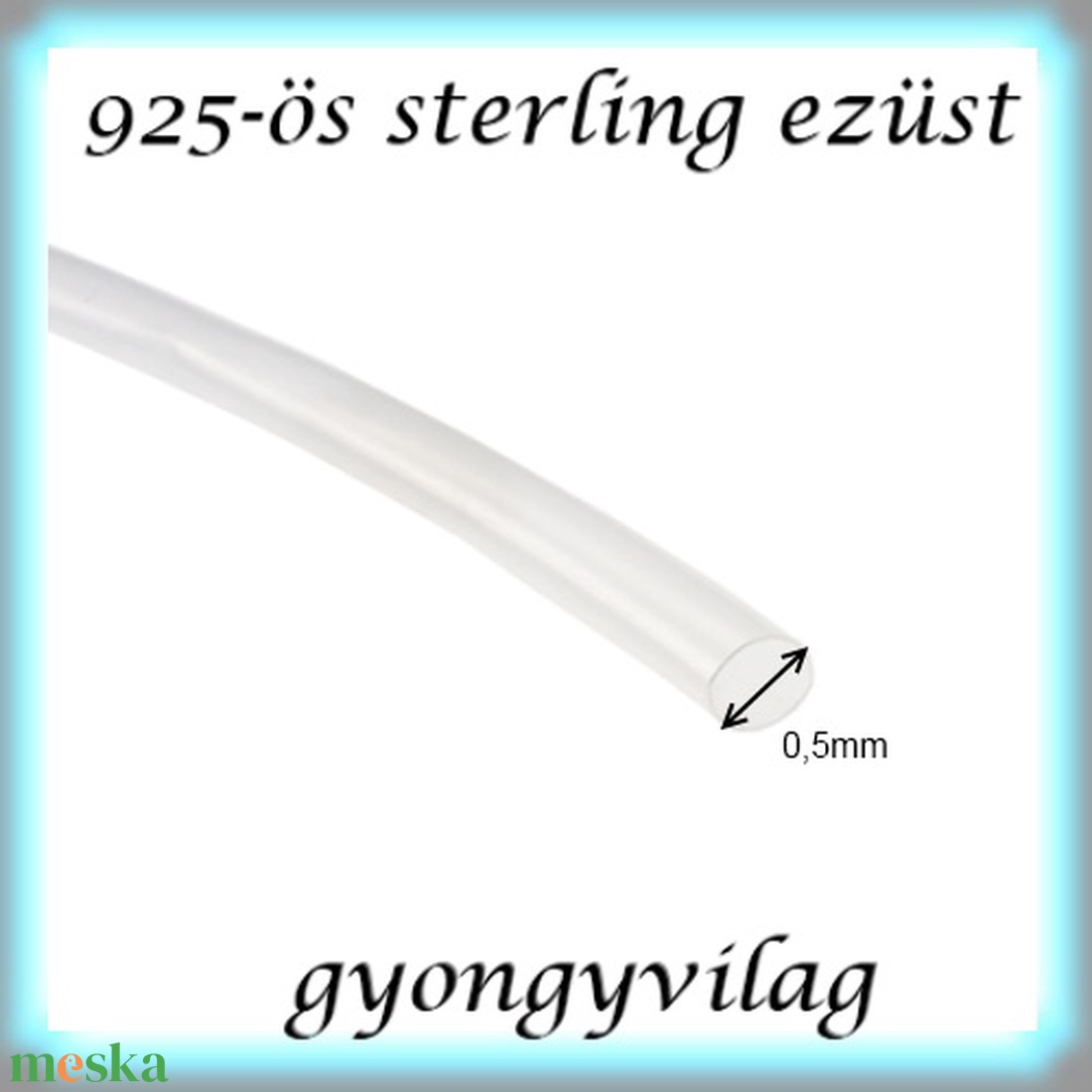 925-ös sterling ezüst ékszerkellék: ezüst huzal EH 0,5 1cm - gyöngy, ékszerkellék - egyéb alkatrész - Meska.hu 925-ös sterling ezüst ékszerkellék: ezüst huzal EH 0,5 1cm - gyöngy, ékszerkellék - egyéb alkatrész - Meska.hu