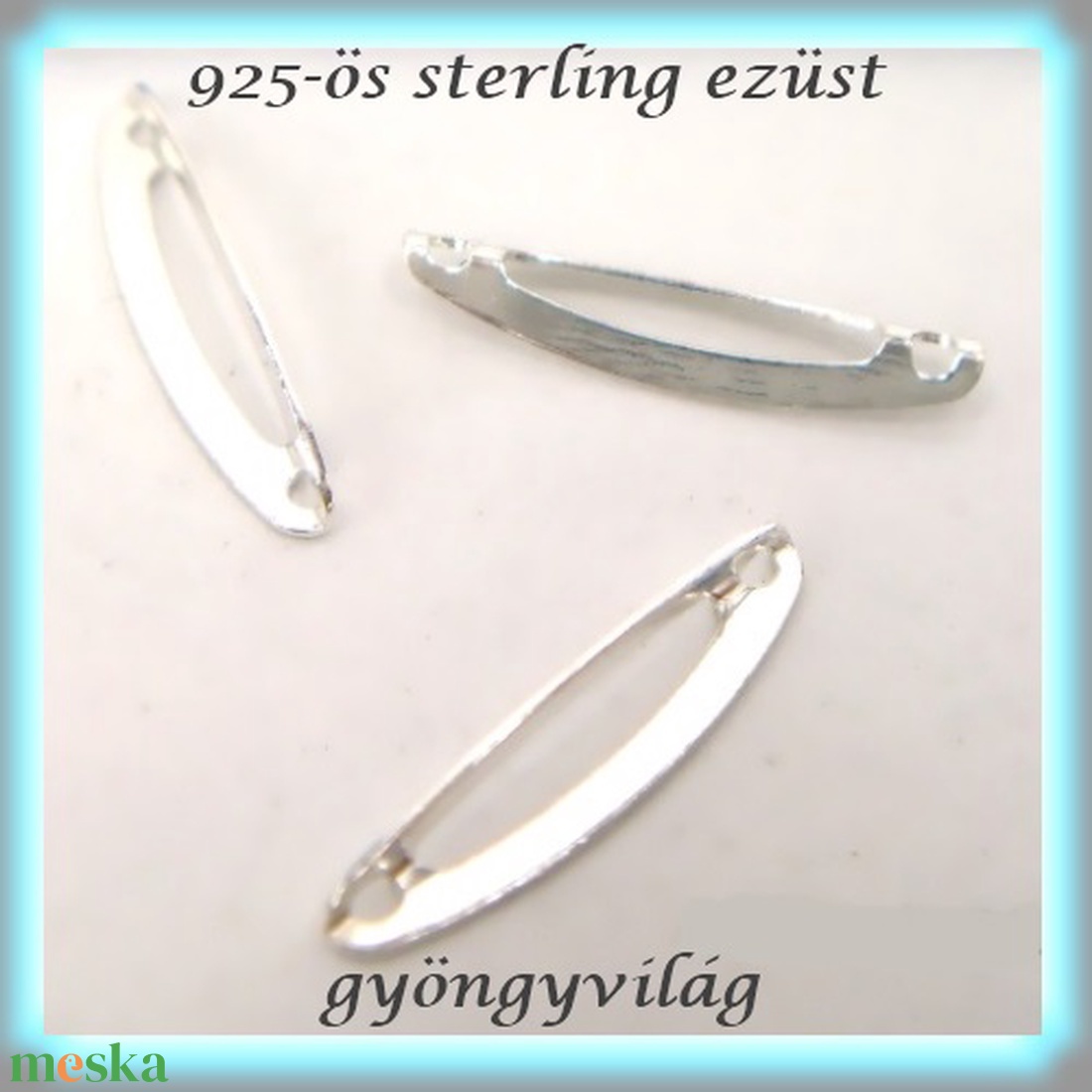 925-ös finomságú sterling ezüst kandeláber/ továbbépíthető köztes /tartó elem  EKA 38 3db/csomag - kellékek & szerszámok - gyöngyfűzés kellékek - egyéb alkatrész - Meska.hu