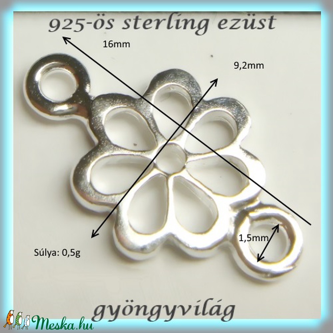 925-ös finomságú sterling ezüst kandeláber/ továbbépíthető köztes /tartó elem EKA 45 - kellékek & szerszámok - gyöngyfűzés kellékek - egyéb alkatrész - Meska.hu 925-ös finomságú sterling ezüst kandeláber/ továbbépíthető köztes /tartó elem EKA 45 - kellékek & szerszámok - gyöngyfűzés kellékek - egyéb alkatrész - Meska.hu
